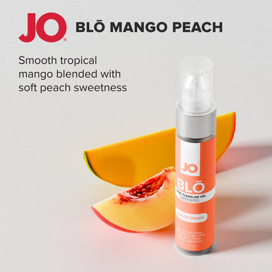 JO Blo Mango Peach Flavoured Oral Pleasure Gel - 30 ml Bottle
