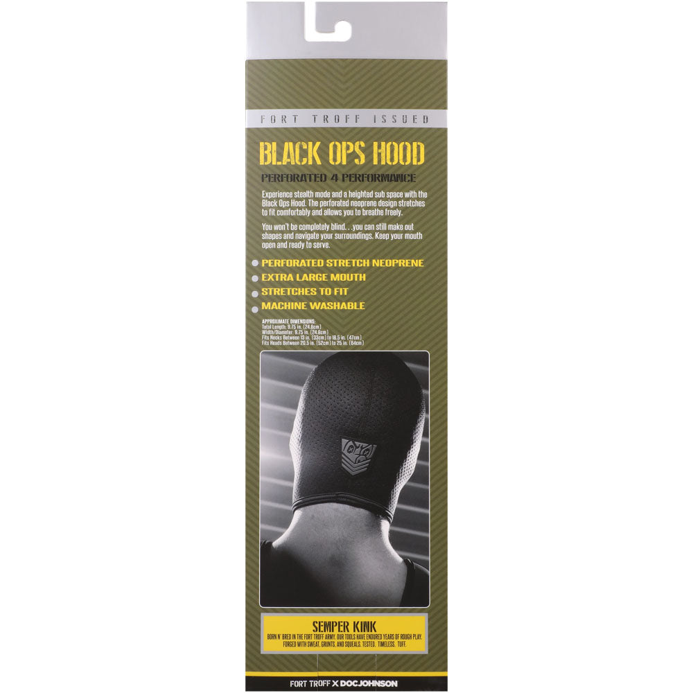 Fort Troff Black Ops Hood Regular - Black Hood