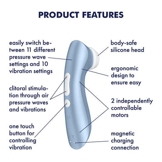 Satisfyer Pro 2+ Clitoral Stimulator with Vibration