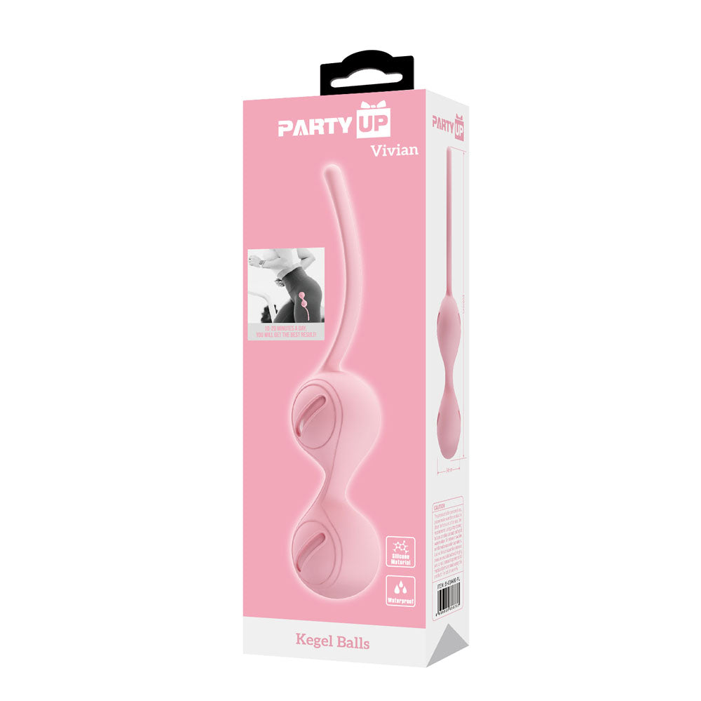 Party Up VIVIAN Kegel Balls - Pink Kegel Balls