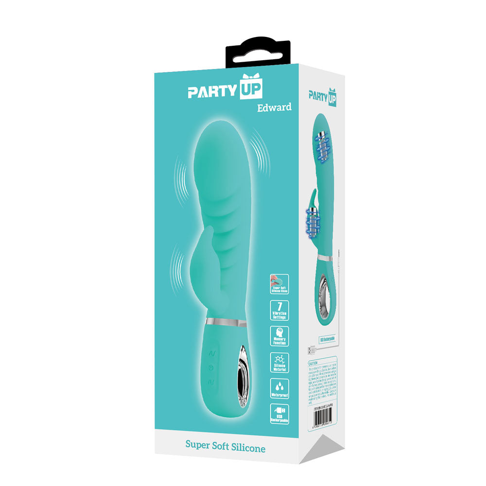 Party Up EDWARD Rabbit Vibe 20 cm USB Rechargeable Rabbit Vibrator
