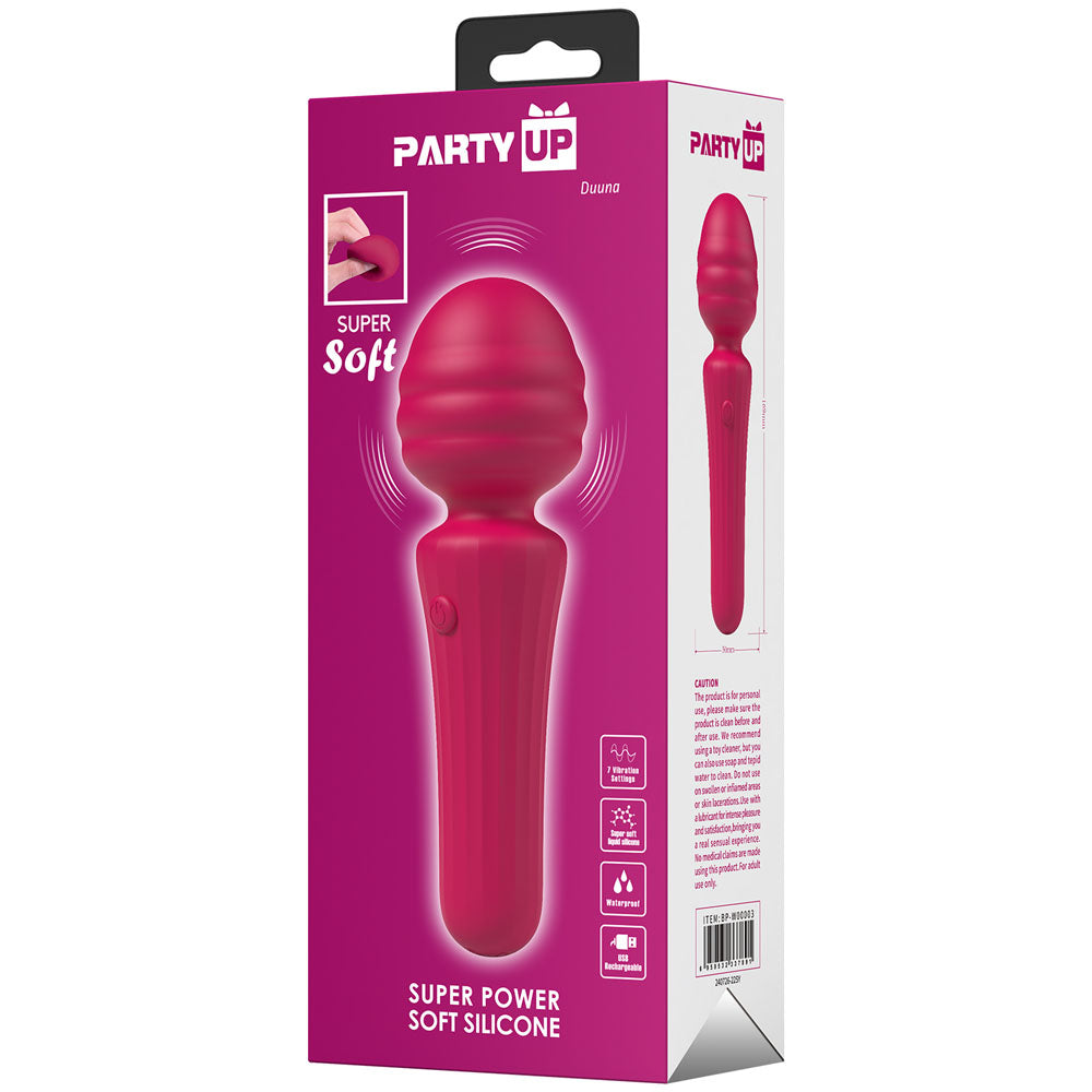 Party Up DUUNA - Pink 16.9 cm USB Rechargeable Massage Wand