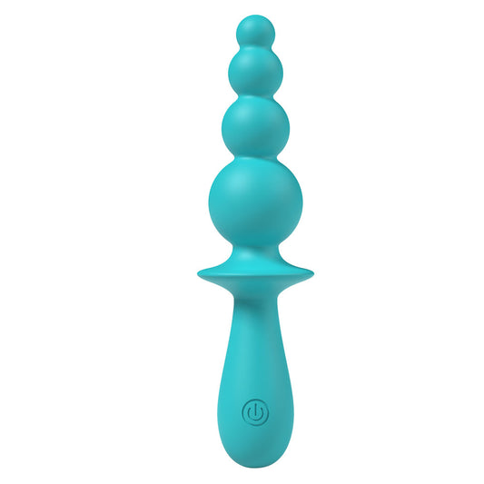 Party Up EVAJANE - Teal 17.1 cm USB Rechargeable Beaded Vibrator