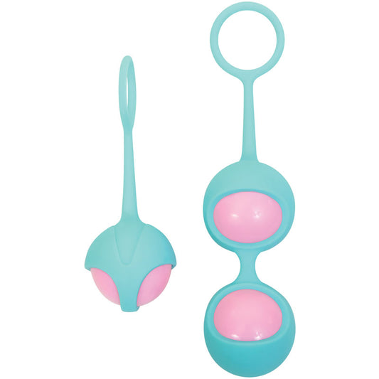 Adam & Eve Eve's Kegel Training Set - Teal/Pink Kegel Trainers