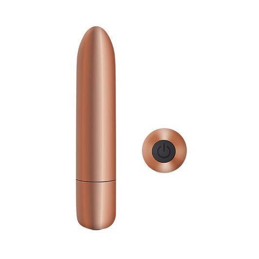 Adam & Eve COPPER CUTIE Rechargeable Bullet - Copper 10 cm Bullet