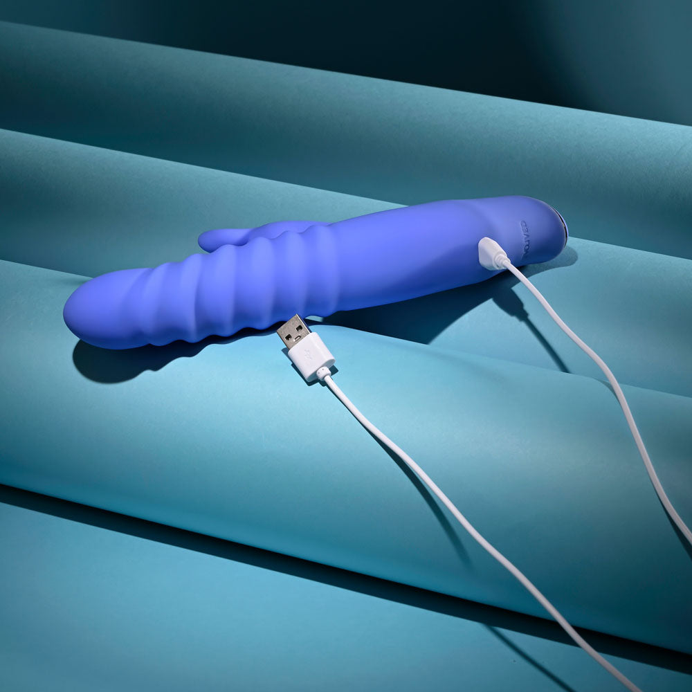 Evolved KNOCK KNOCK - Purple 22.9 cm Rabbit Vibrator