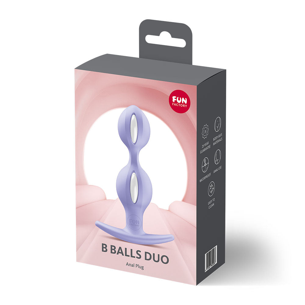 Fun Factory B BALLS DUO Purple 13 cm Weighted Kegel Balls