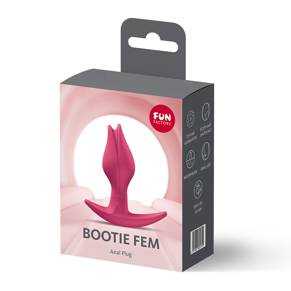 Fun Factory BOOTIE FEM Raspberry Red 8.5 cm Butt Plug