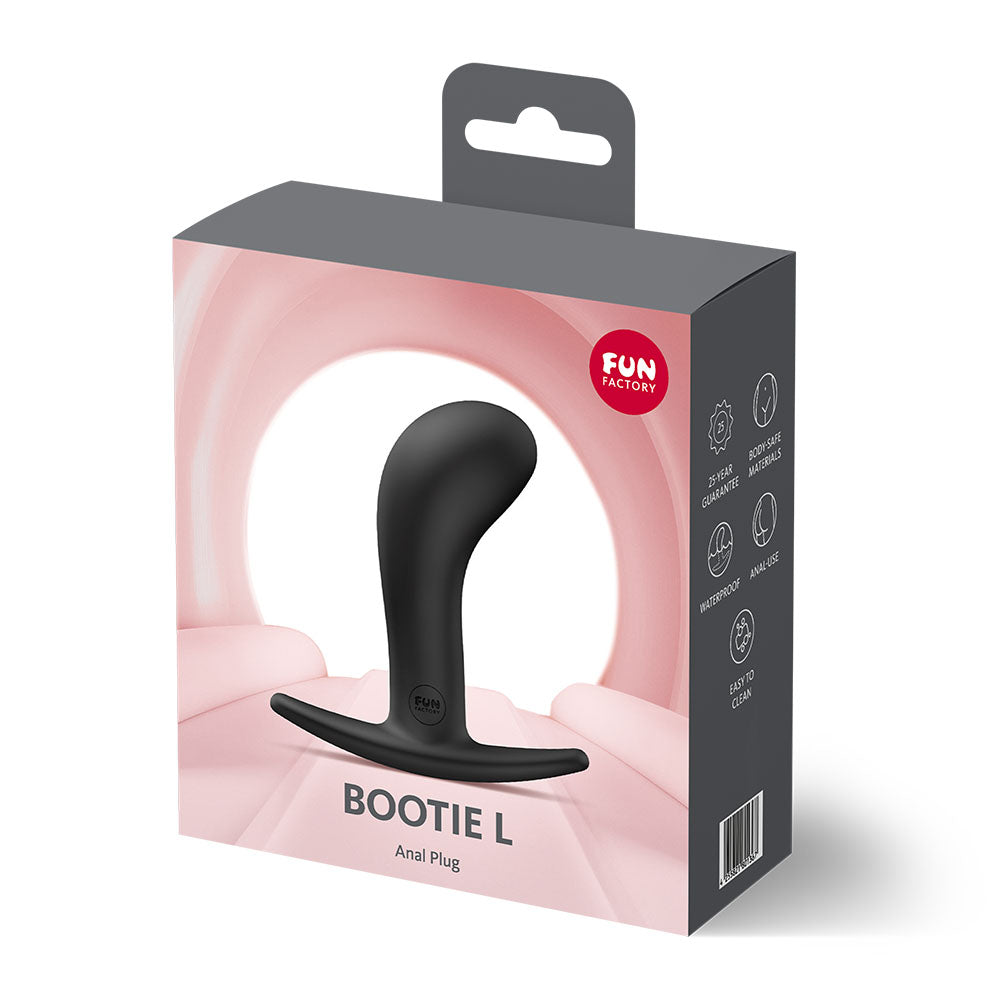 Fun Factory BOOTIE L Black 10.9 cm Large Anal Plug