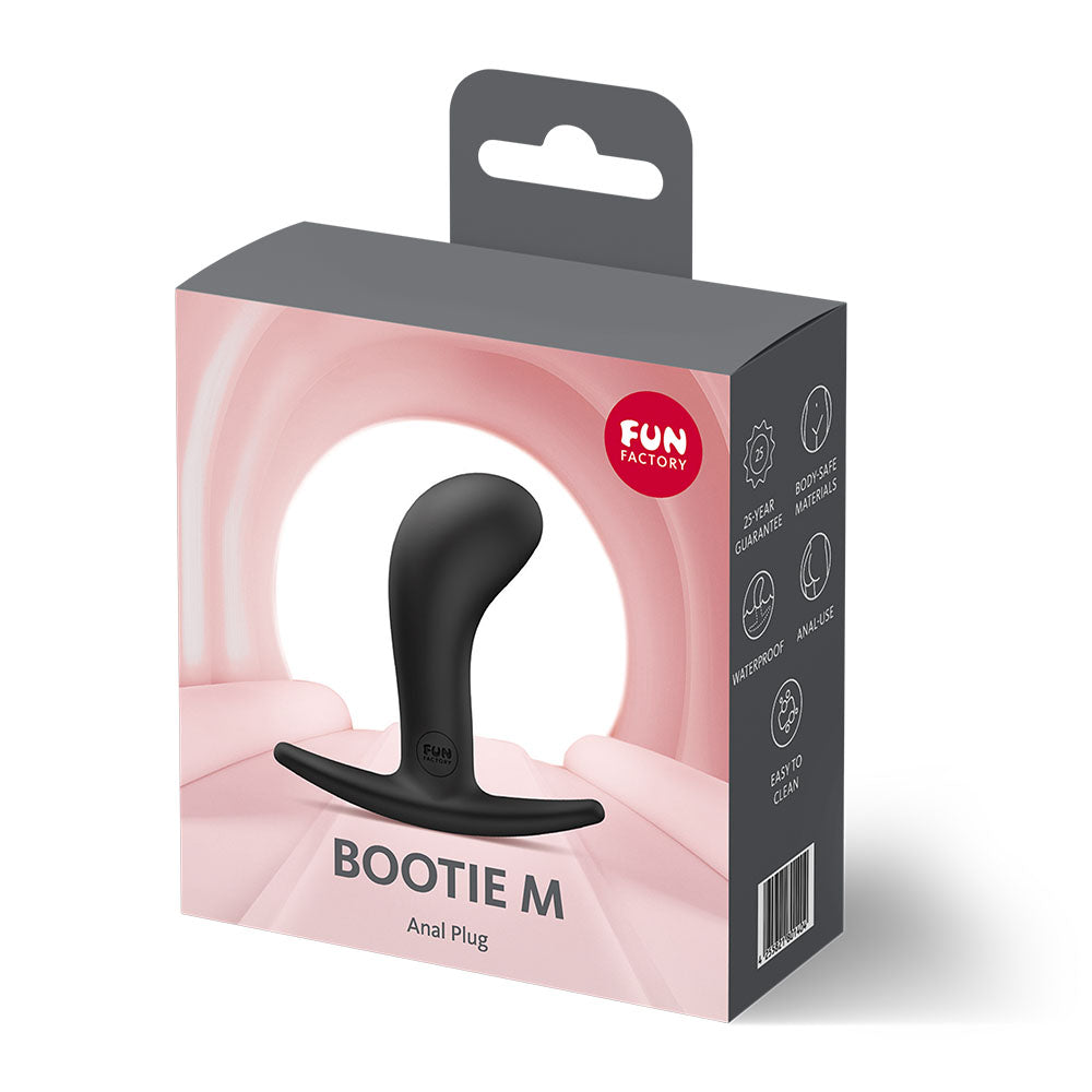 Fun Factory BOOTIE M Black 9.4 cm Medium Butt Plug