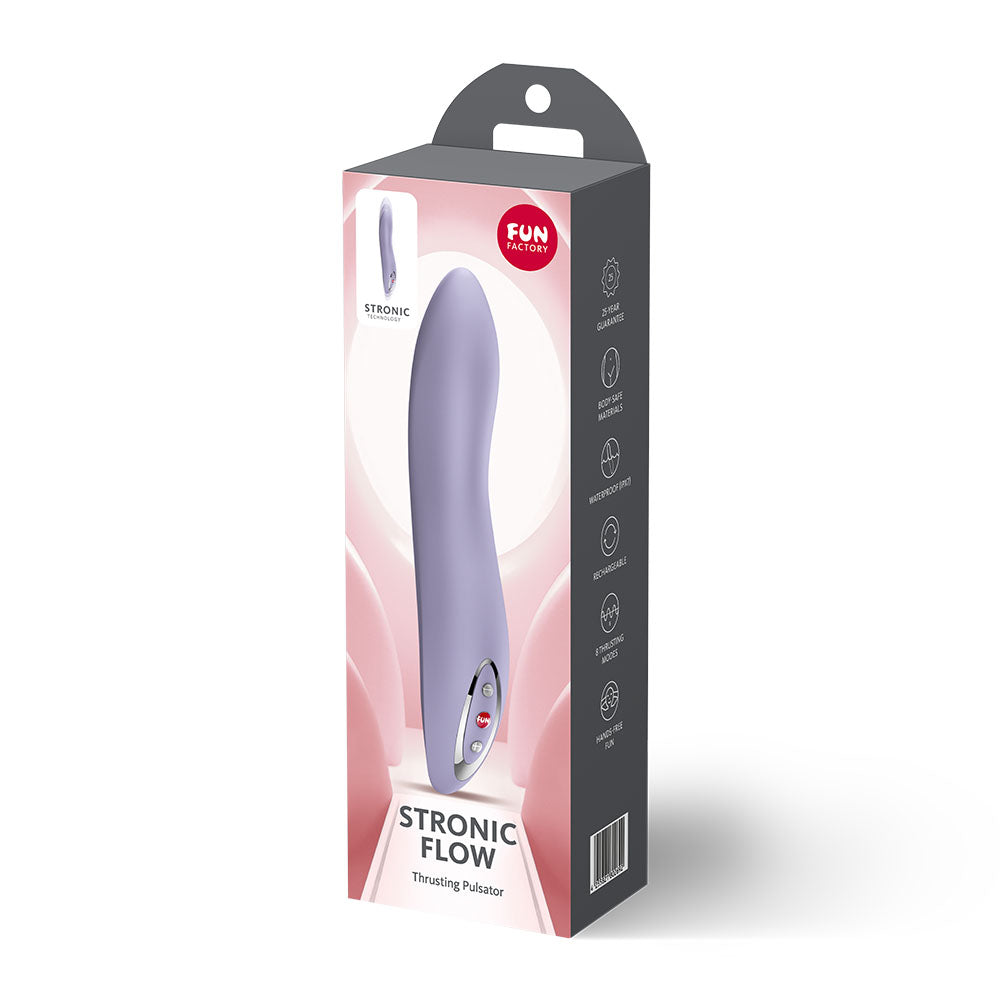 Fun Factory STRONIC FLOW Light Violet 21.6 cm Thrusting Vibrator