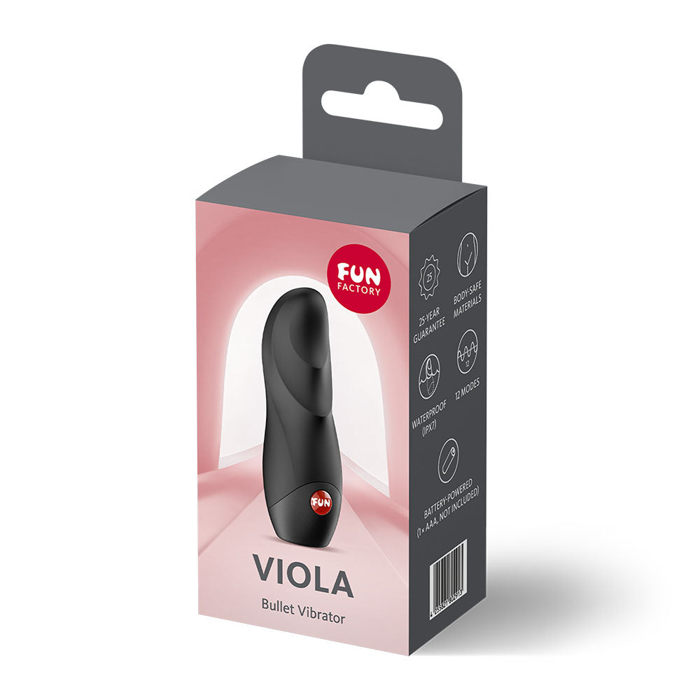 Fun Factory VIOLA Black Vibrating Bullet