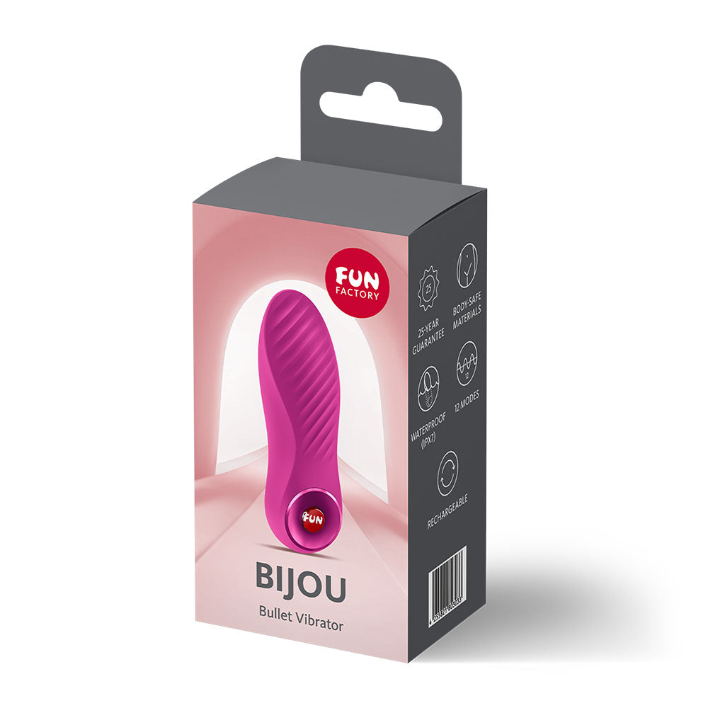 Fun Factory BIJOU Magenta USB-C Rechargeable Stimulator
