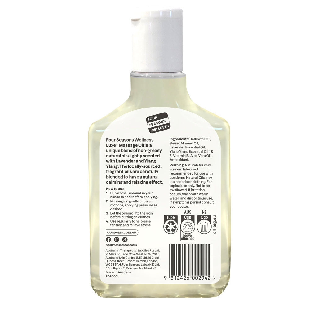 Four Seasons Massage Oil - Ylang & Lavender Massage Oil - 150