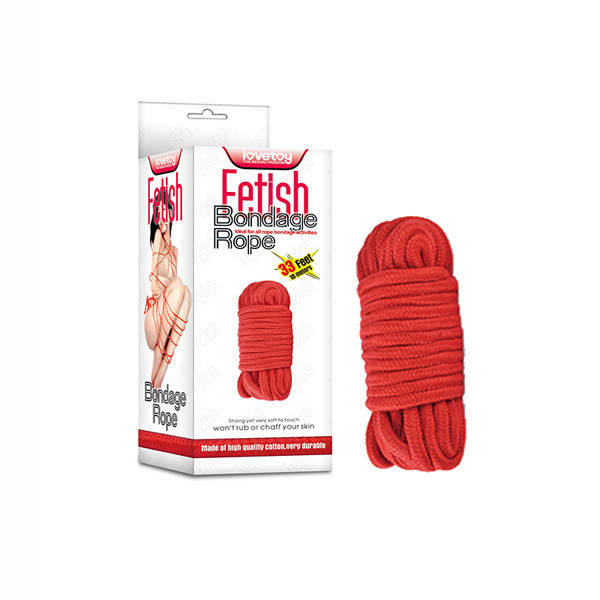 Fetish Bondage Rope - 10 m Length - Red