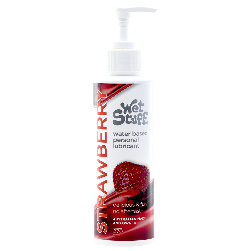 Wet Stuff Strawberry - 270g Pump - Strawberry Flavoured Water Based