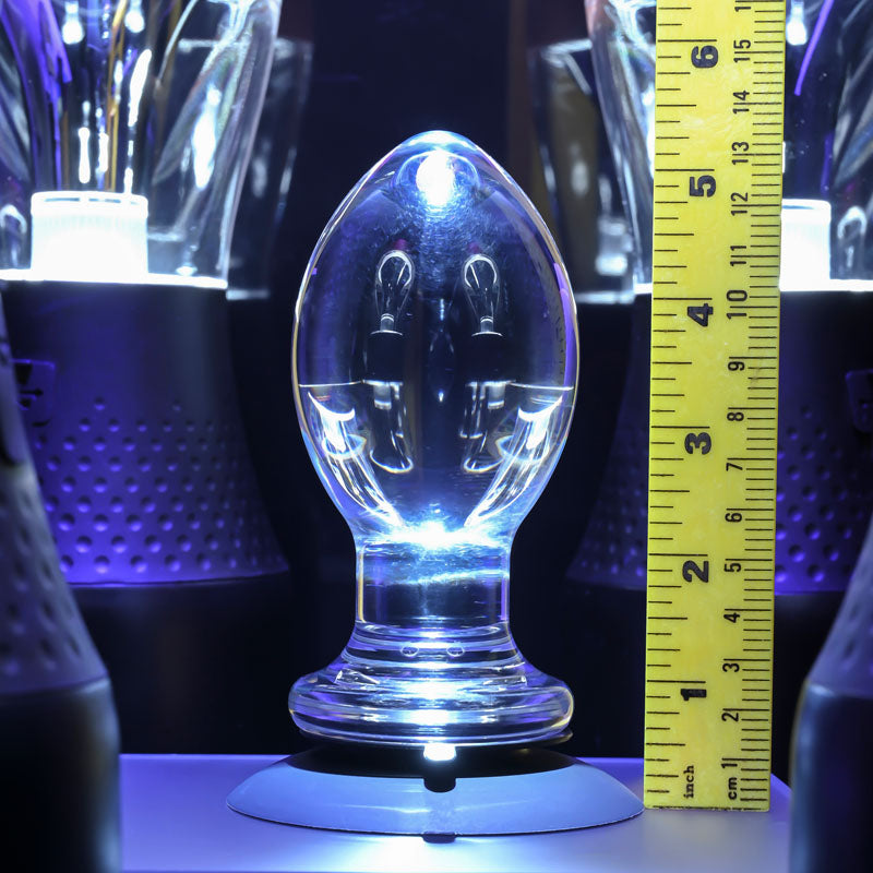 Gender X Crystal Ball - Clear Glass 13.6 cm Butt Plug