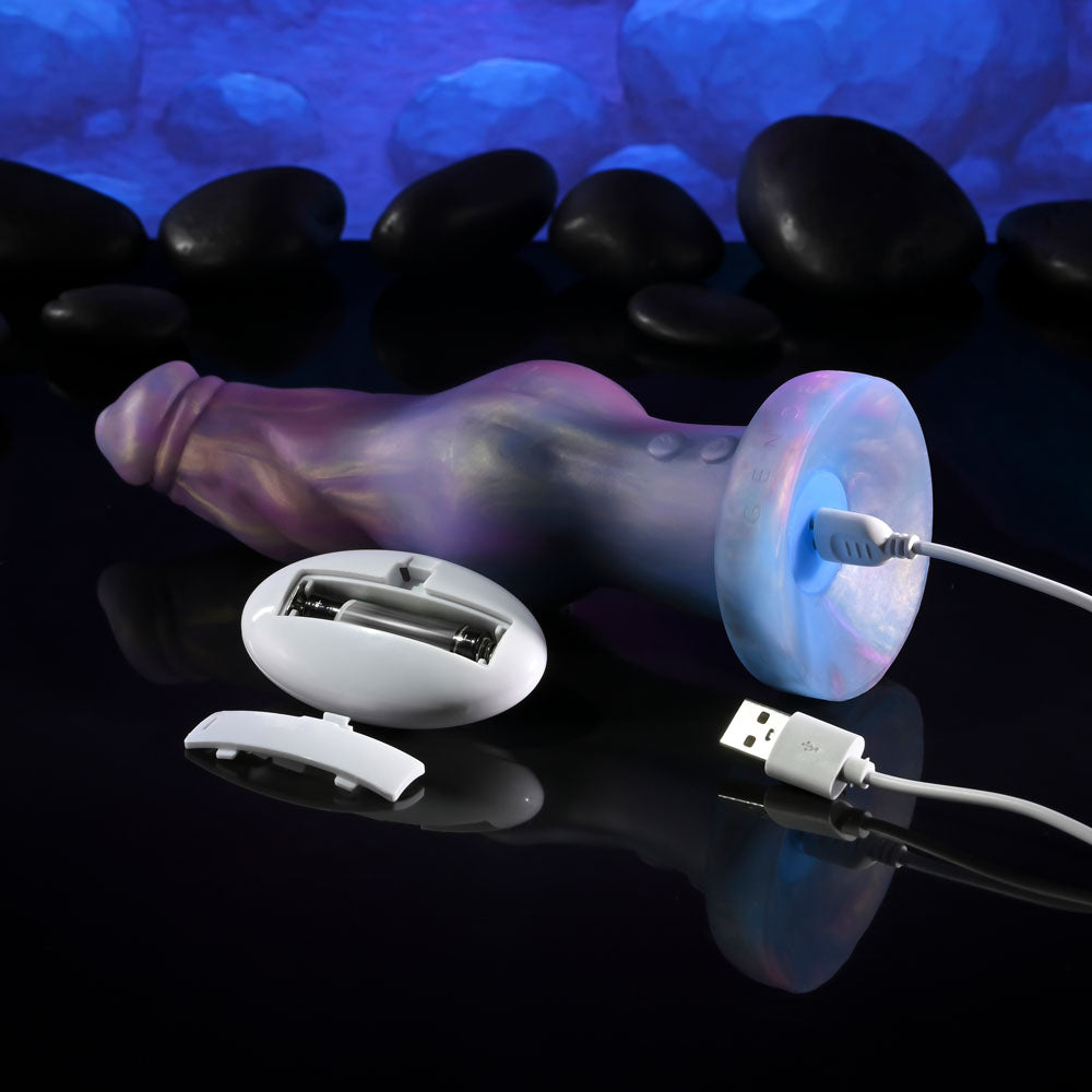 Gender X IMAGINARY FRIEND - Purple/Pink Vibrating Fantasy Dildo