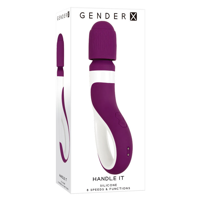Gender X HANDLE IT Purple/White Rechargeable Wand Massager
