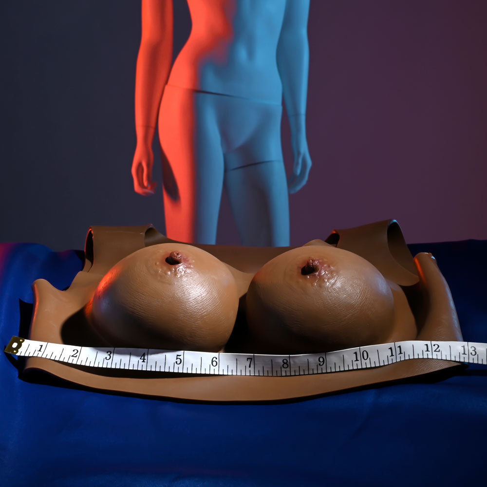 Gender X UNDERGARMENTS - PLATE C-CUP - Dark - Brown Wearable Breasts