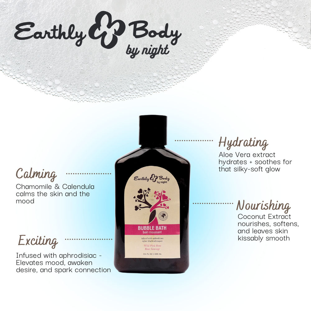EB Aphrodisiac Bubble Bath WILD PINK ROSE - 250 ml - Wild Pink Rose