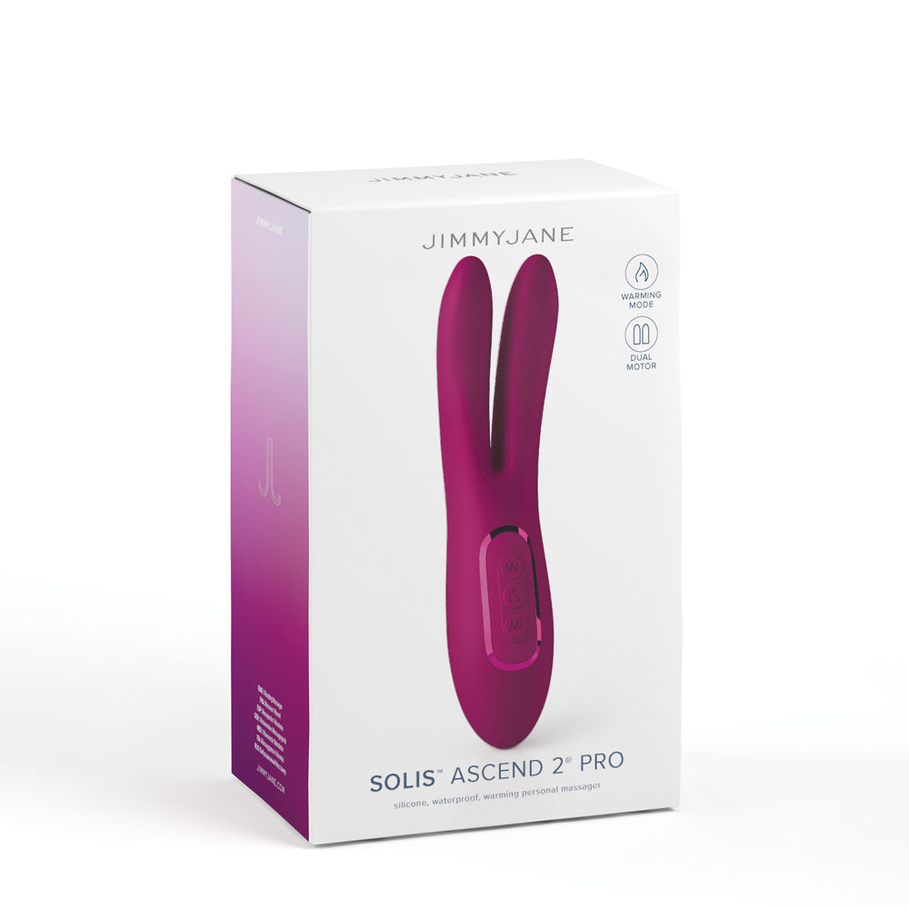 JimmyJane Solis Ascend 2 PRO - Purple 16 cm Dual Tip Stimulator