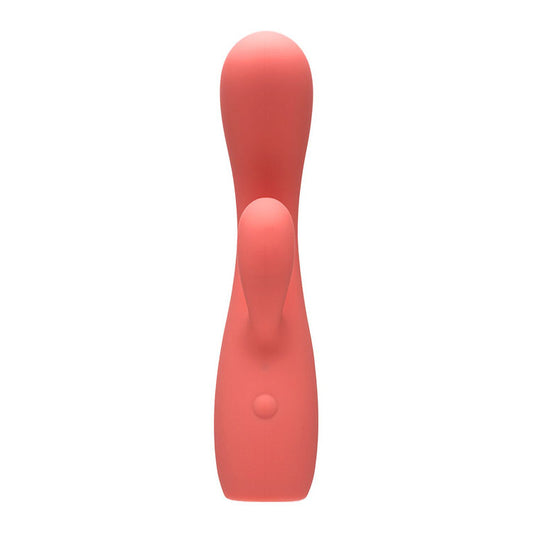Adam & Eve GROOVY GLOW-UPS Curvie - Pink 17.8 cm Rabbit Vibrator
