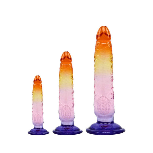 Adam & Eve SUNSET DREAMS TRIO - Multicoloured Dildos - Set of 3 Sizes