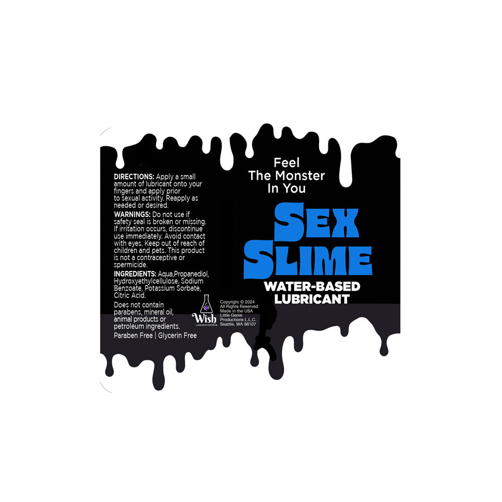 Sex Slime - Blue Water Based Lubricant - 120 ml Bottle