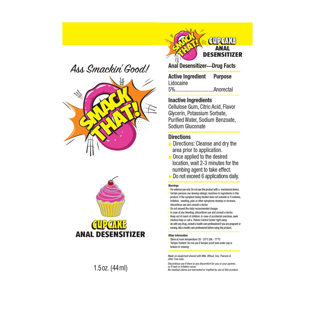 Smack That! Anal Desensitiser - Cupcake Flavoured Anal Desensitiser