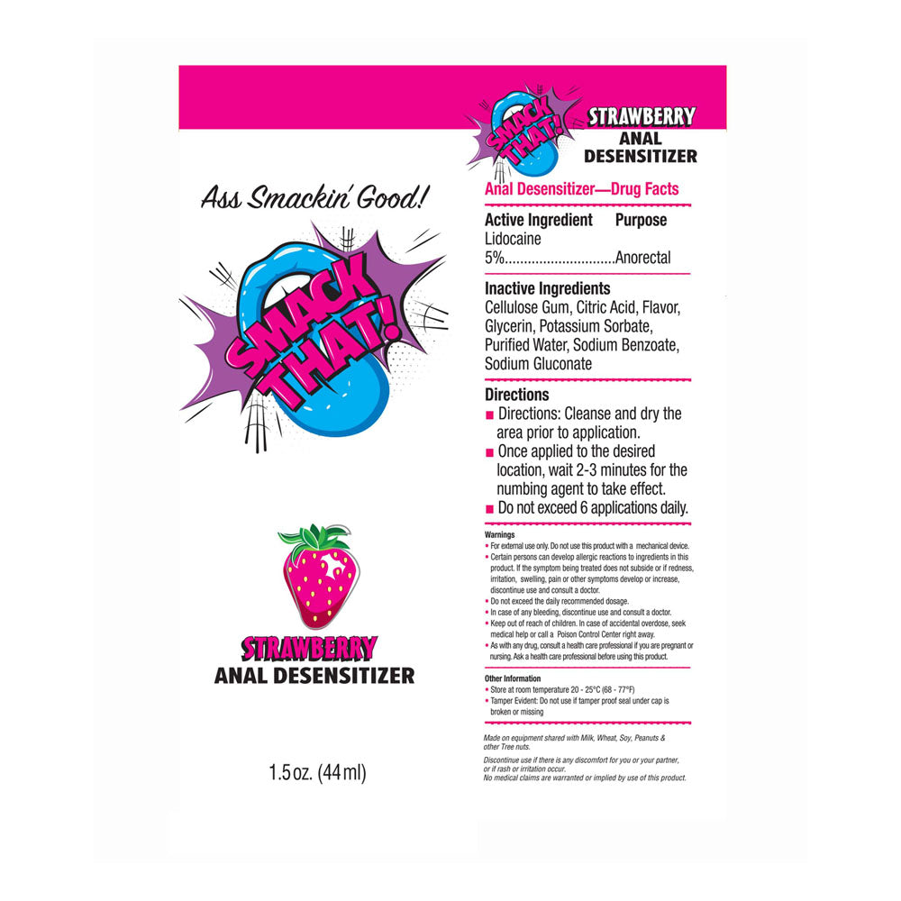 Smack That! Anal Desensitiser - Strawberry Flavoured Anal Desensitiser