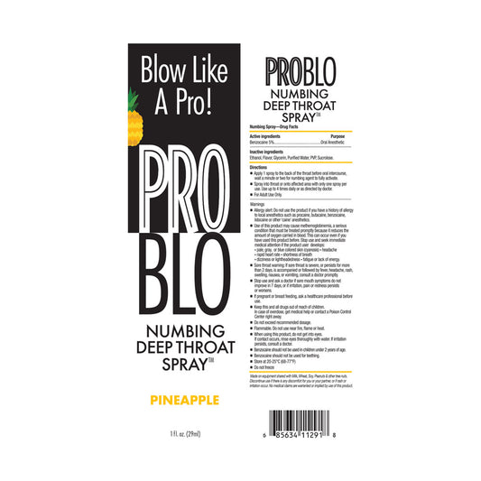 ProBlo Deep Throat Spray - Pineapple Flavoured Deep Throat Spray - 30