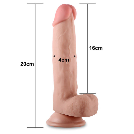 Sliding Skin Dual Layer Dong - Flesh 20.3 cm (8'') Dong
