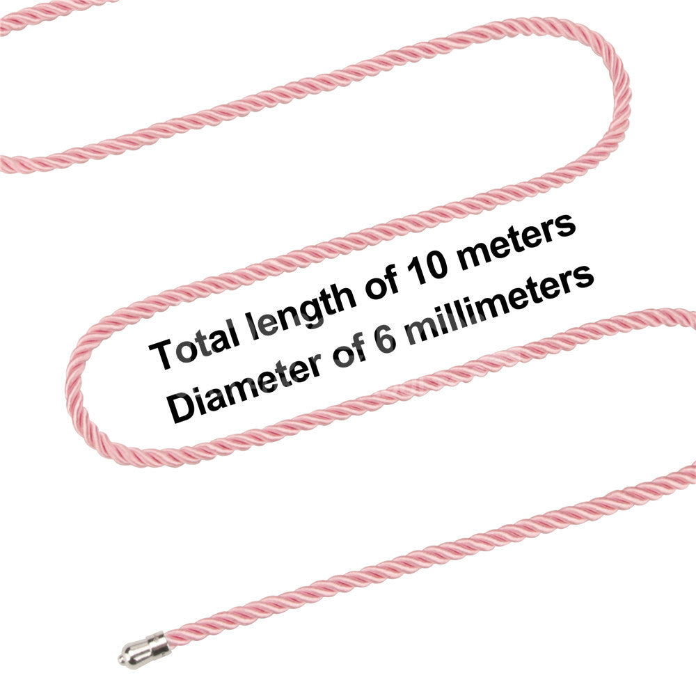 Rebellion Reign Silky Bondage Rope - Pink Bondage Rope - 10 metre