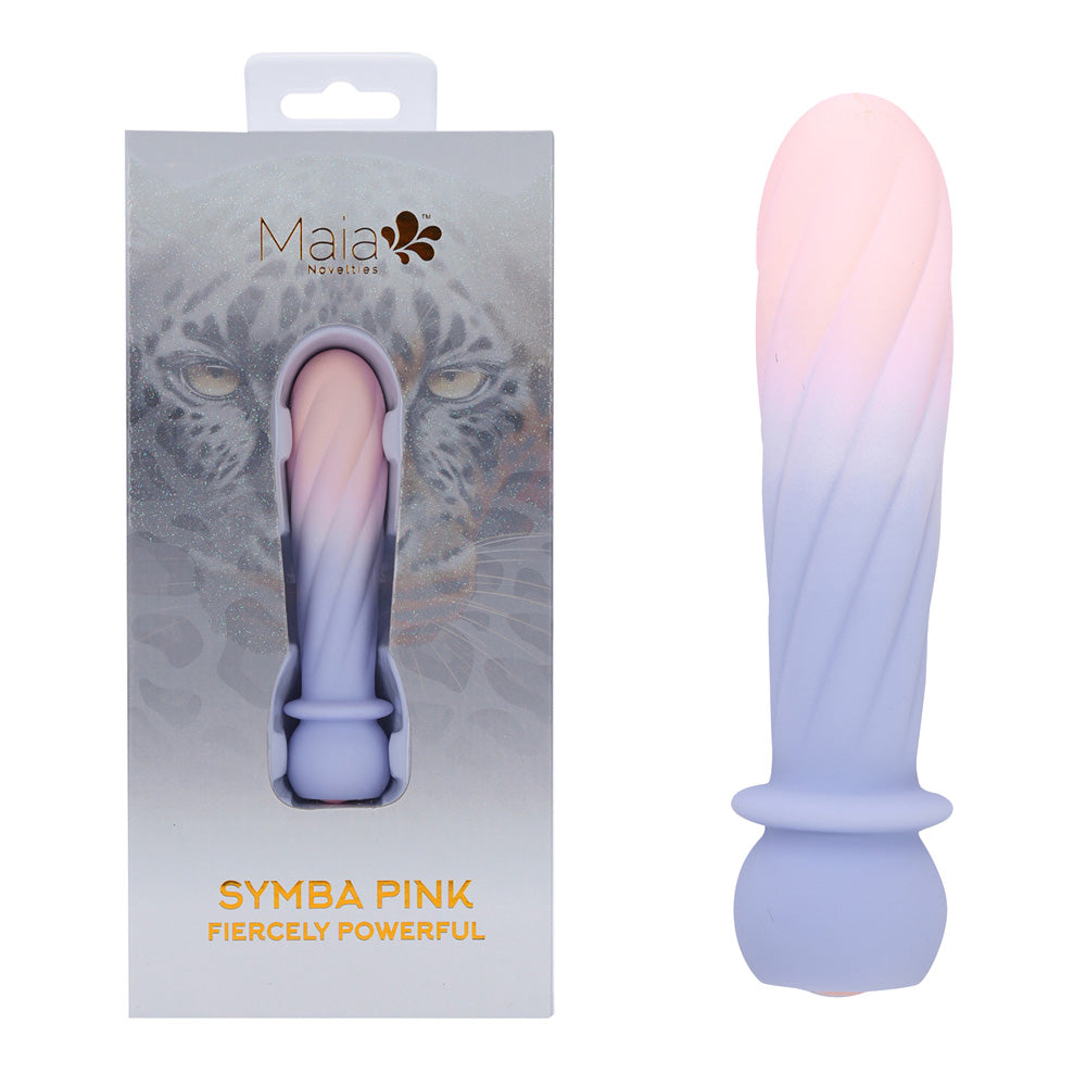 Maia SYMBA 10.8 cm USB Rechargeable Bullet Vibrator - Pink