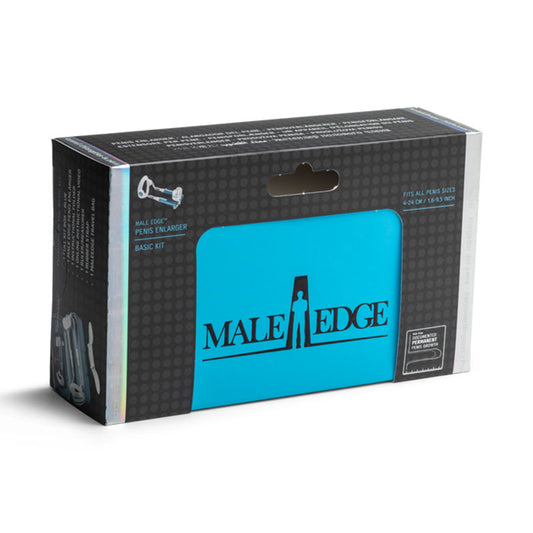 MaleEdge Basic Kit. The blue product shown with its retail packaging on white.