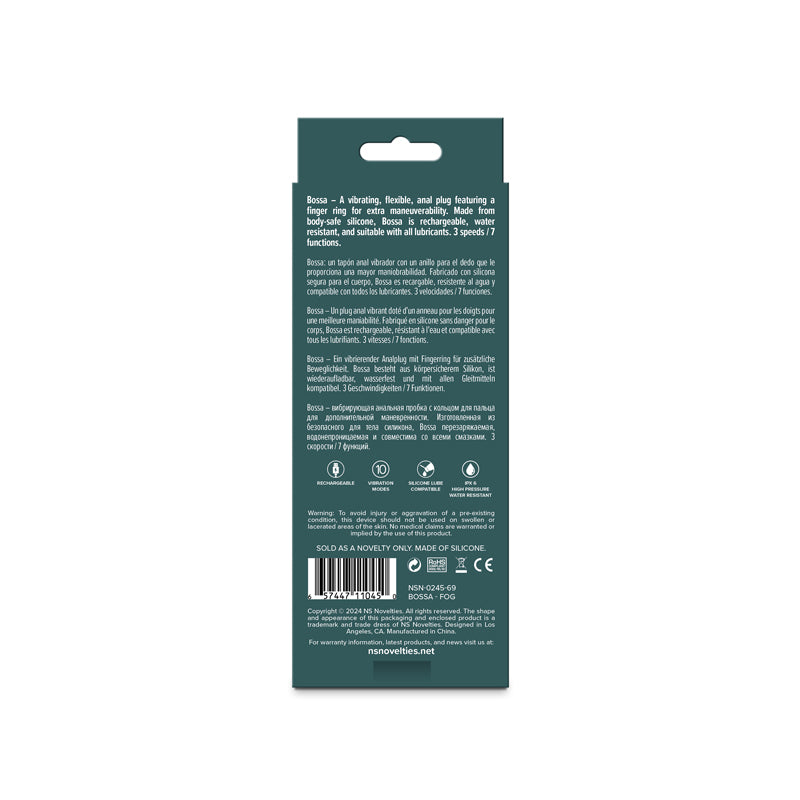 Lust-n-Dreams - Bossa - Fog - White 12.5 cm Vibrating Butt Plug