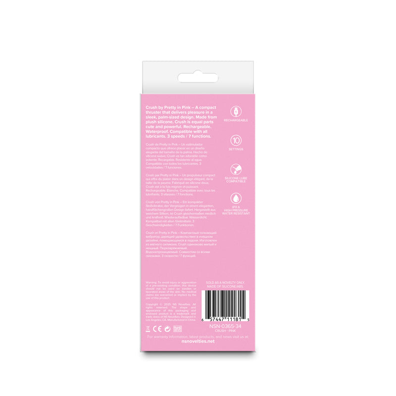 Pretty in Pink Crush - Pink 14.3 cm USB Rechargeable Vibrator