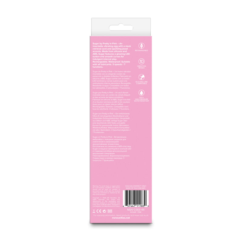 Pretty in Pink Sugar - Pink 21 cm USB Rechargeable Flexible Vibrator