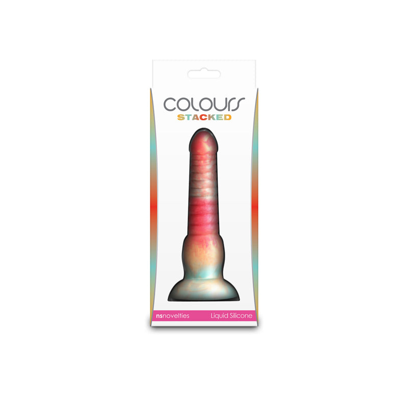 Colours Stacked - 6'' Dildo - Red/Gold 16 cm Fantasy Dildo