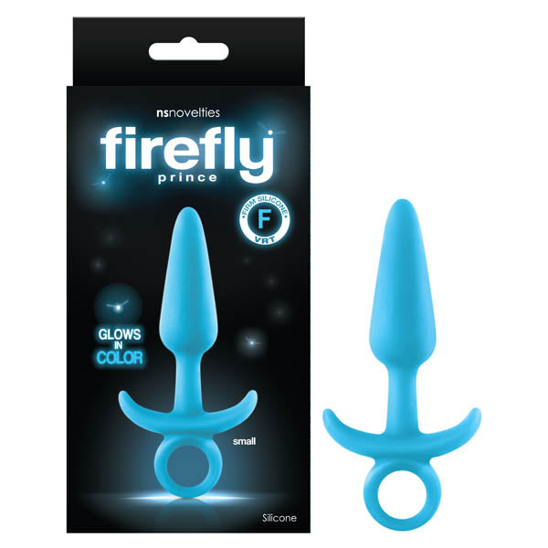 Firefly Prince - Glow-in-Dark Blue 10.9 cm Small Butt Plug