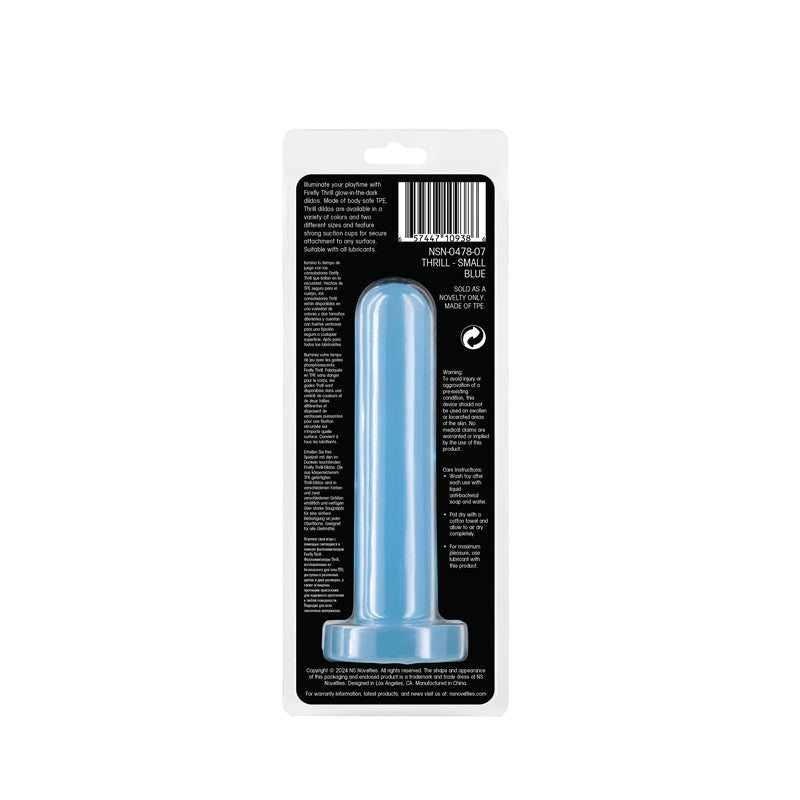 Firefly - Thrill - Blue - Small - Glow in Dark Blue Small Dildo