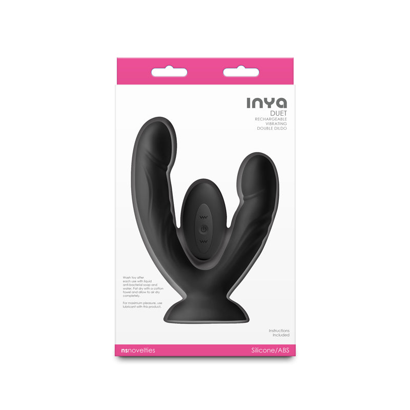 INYA Duet - Black Vibrating Double Dildo