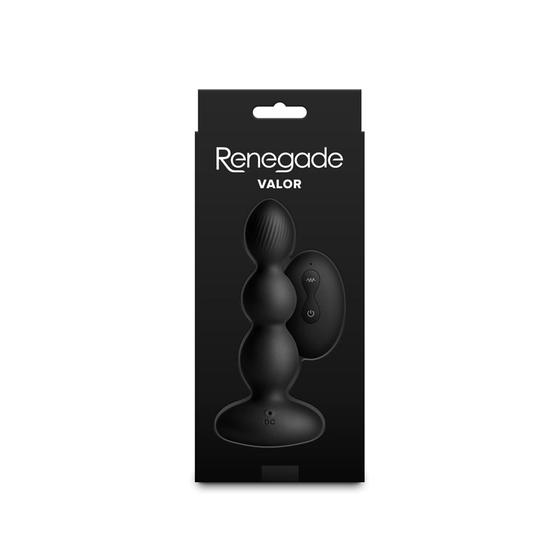 Renegade Valor - Black 13.7 cm Vibrating Anal Beads