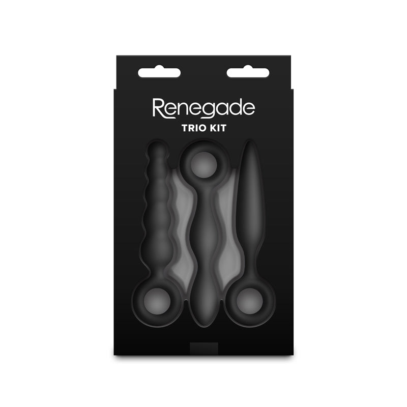 Renegade Trio Kit - Black Butt Plugs - Set of 3