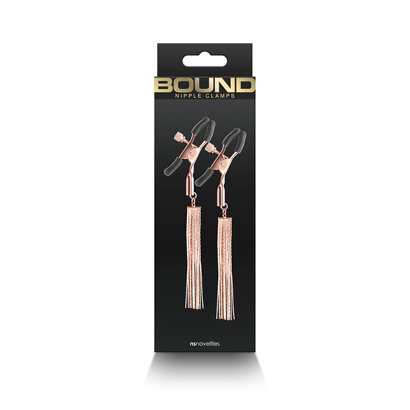 Bound Nipple Clamps - D2 - Rose Gold Nipple Clamps - Set of 2