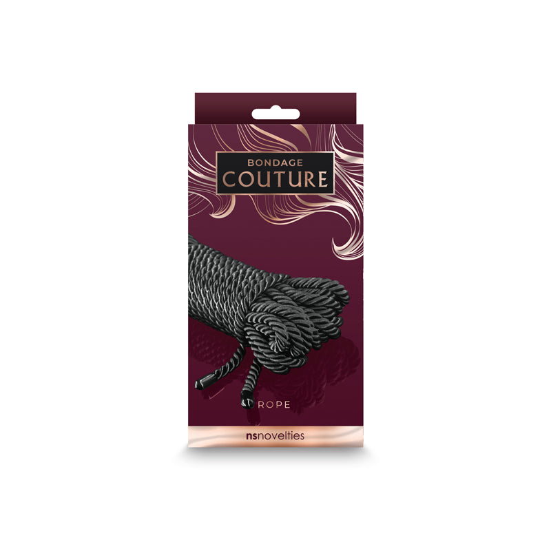 Bondage Couture Rope - Black Bondage Rope - 7.6 metre