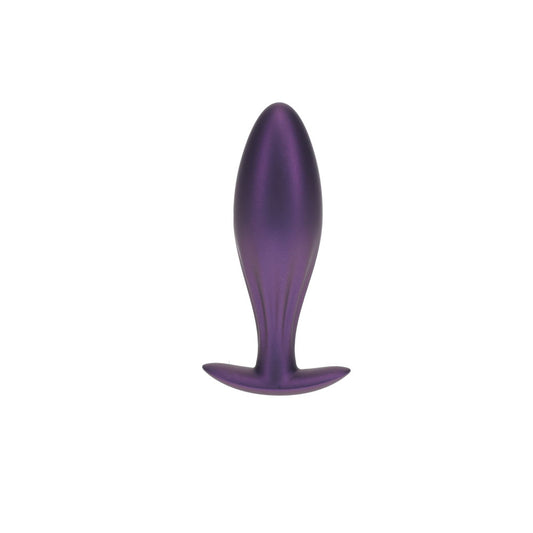 OUCH! Oval Anal Plug - Metallic Purple 11.7 cm Butt Plug