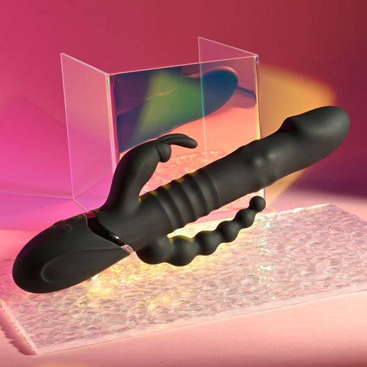 Playboy Pleasure BIG BUNNY ENERGY - Black 26.2 cm Rabbit Vibrator