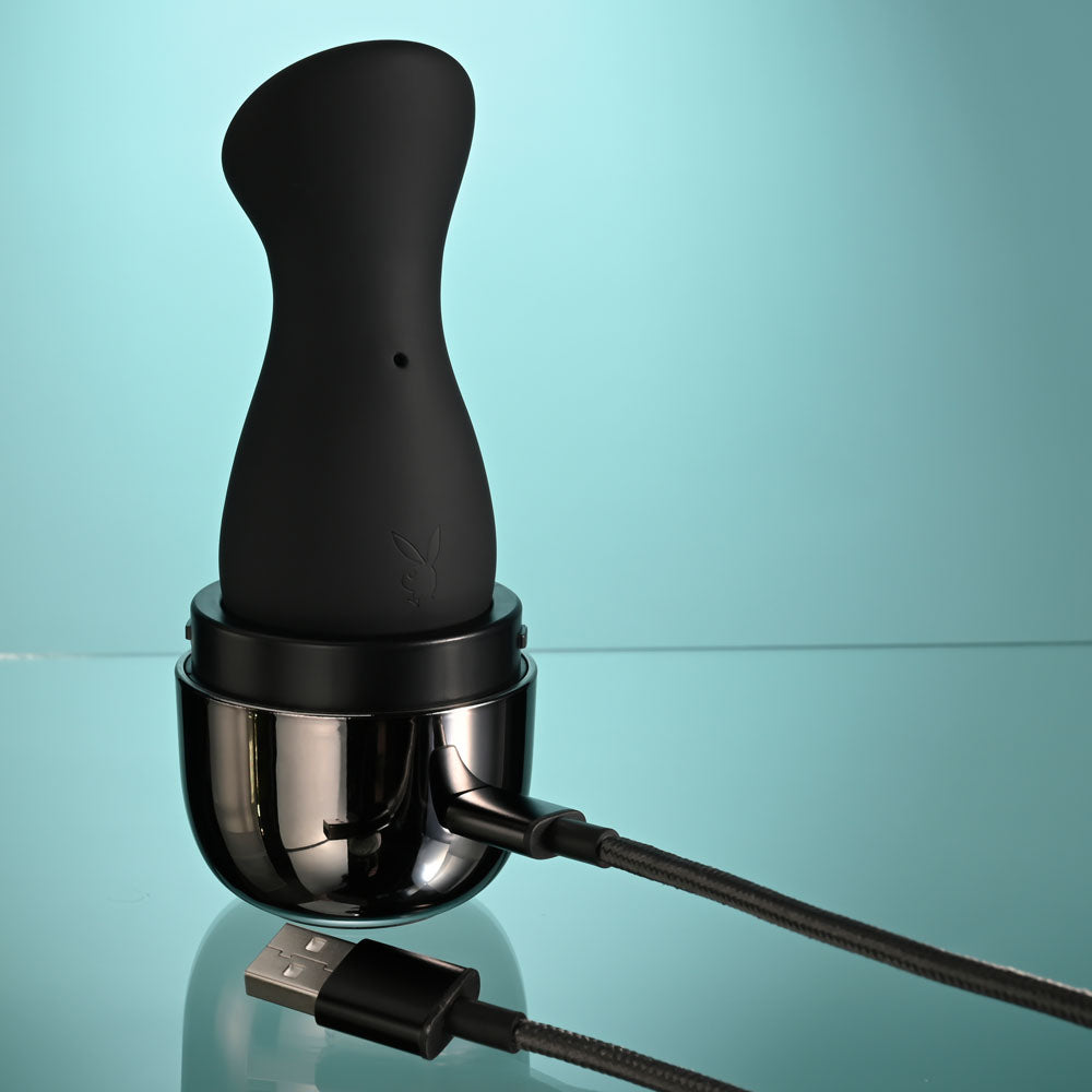 Playboy Pleasure THE JET SET - SUCKER - Black Sucking Stimulator